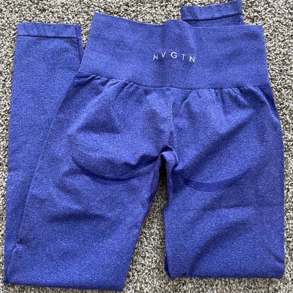 NVGTN contour leggings size small electric blue - Picture 3 of 3